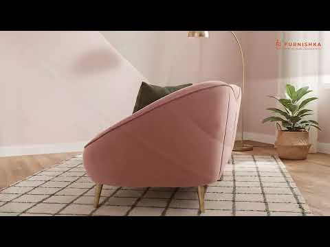 Hana Sofa 3 Seater Flamingo Pink
