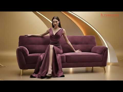 Bilance 3+1+1 Seater Sofa Set Red Wine