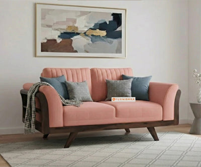 Sahara Sofa 2 Seater Flamingo Pink