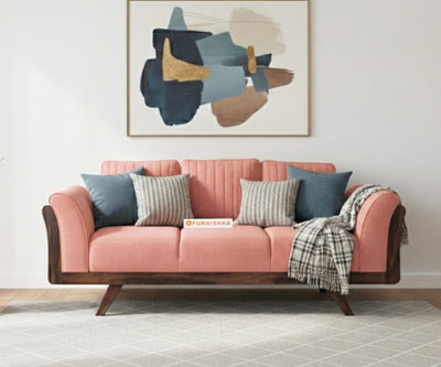 Sahara Sofa 3 Seater Flamingo Pink