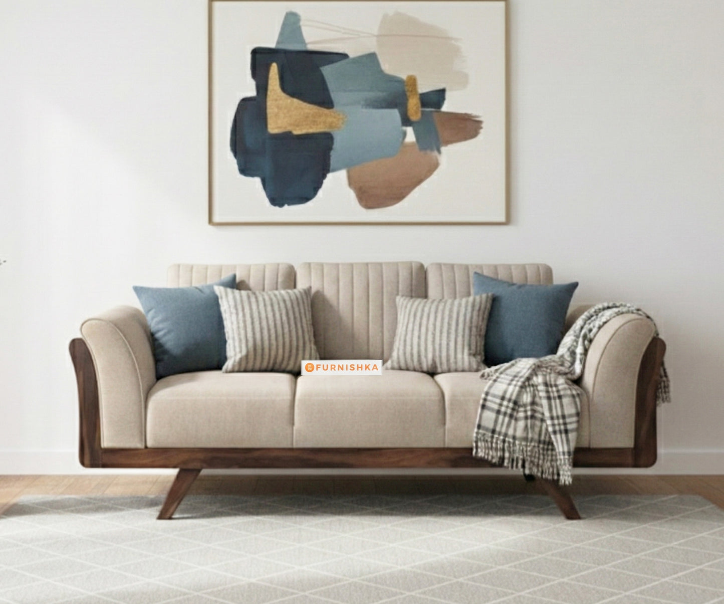 Sahara Sofa 3 Seater Light Beige