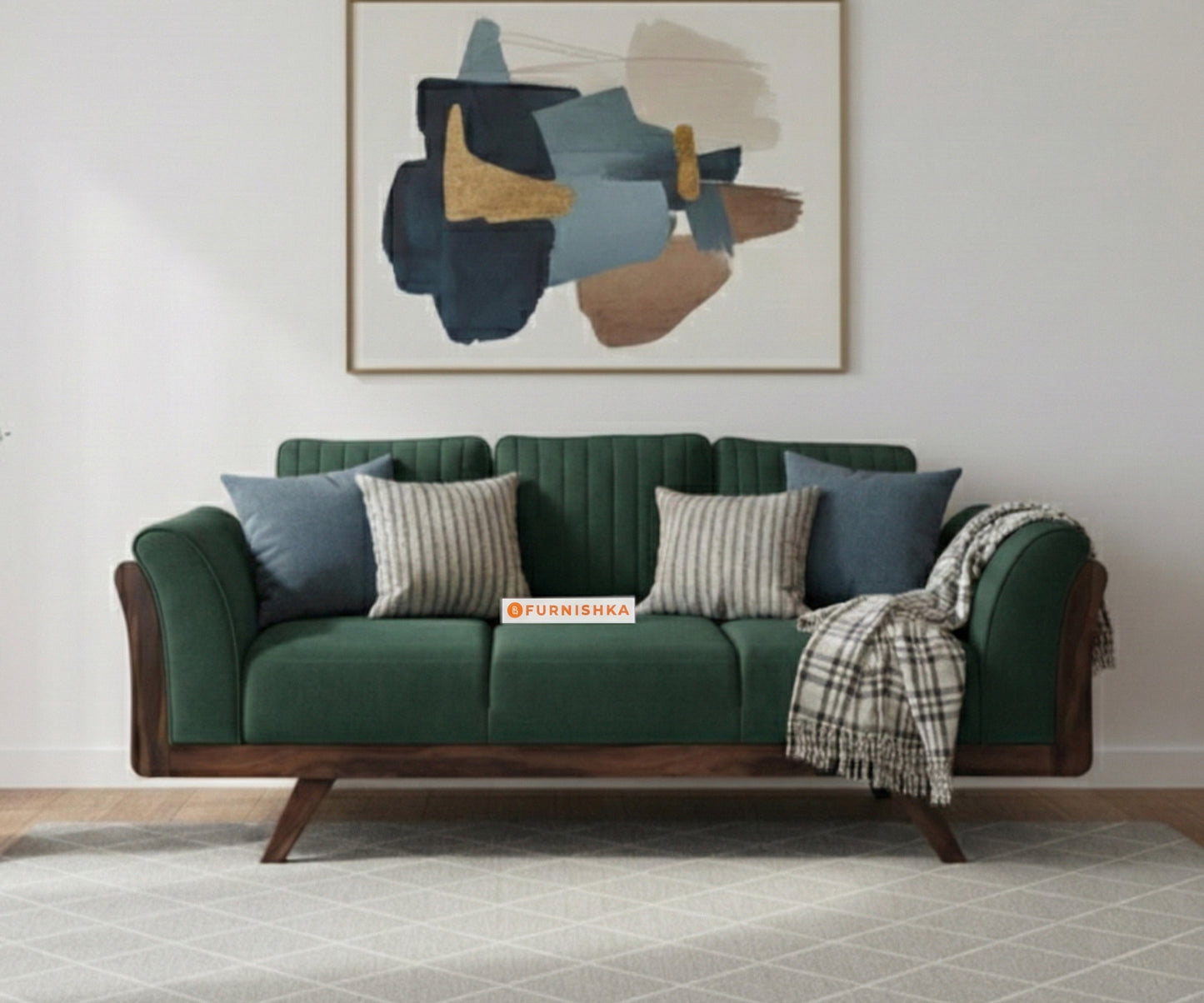 Sahara Sofa 3 Seater Pine Green