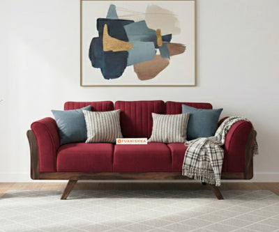Sahara Sofa 3 Seater Red Wine
