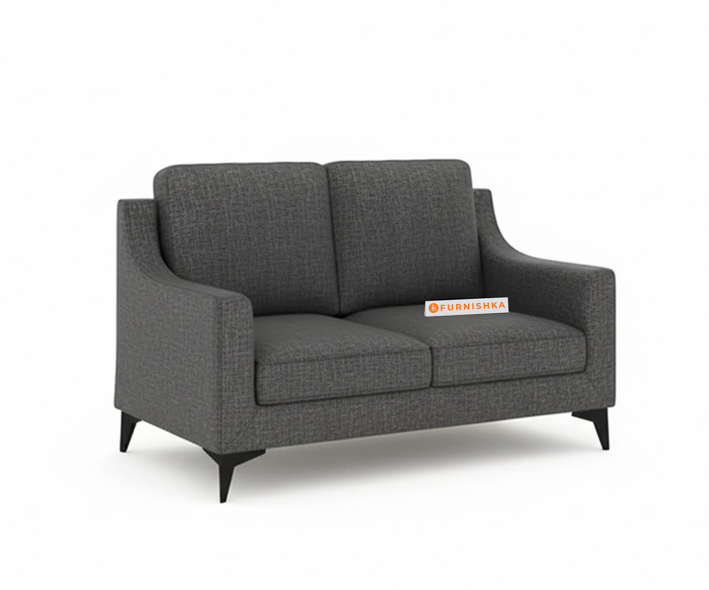 Arrasso 2 seater Sofa Trout - Space Grey