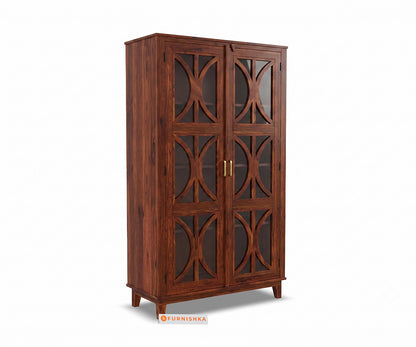 Levin Sheesham Wood Bookshelf in Honey Finish