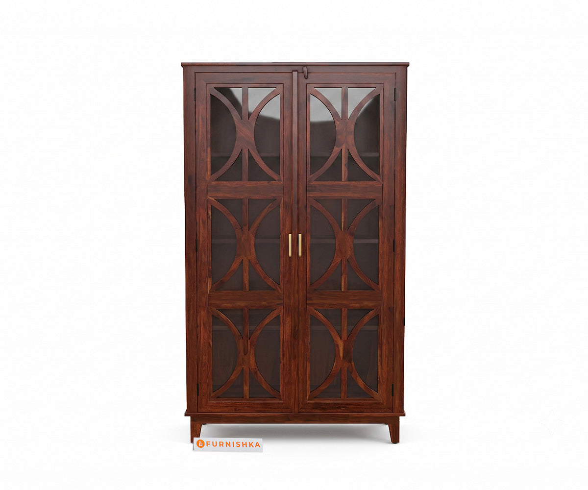 Levin Sheesham Wood Bookshelf in Honey Finish