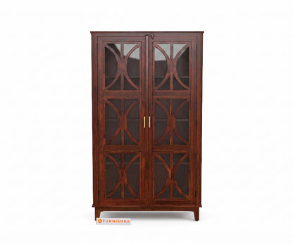 Levin Sheesham Wood Bookshelf in Honey Finish