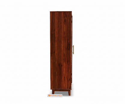 Levin Sheesham Wood Bookshelf in Honey Finish
