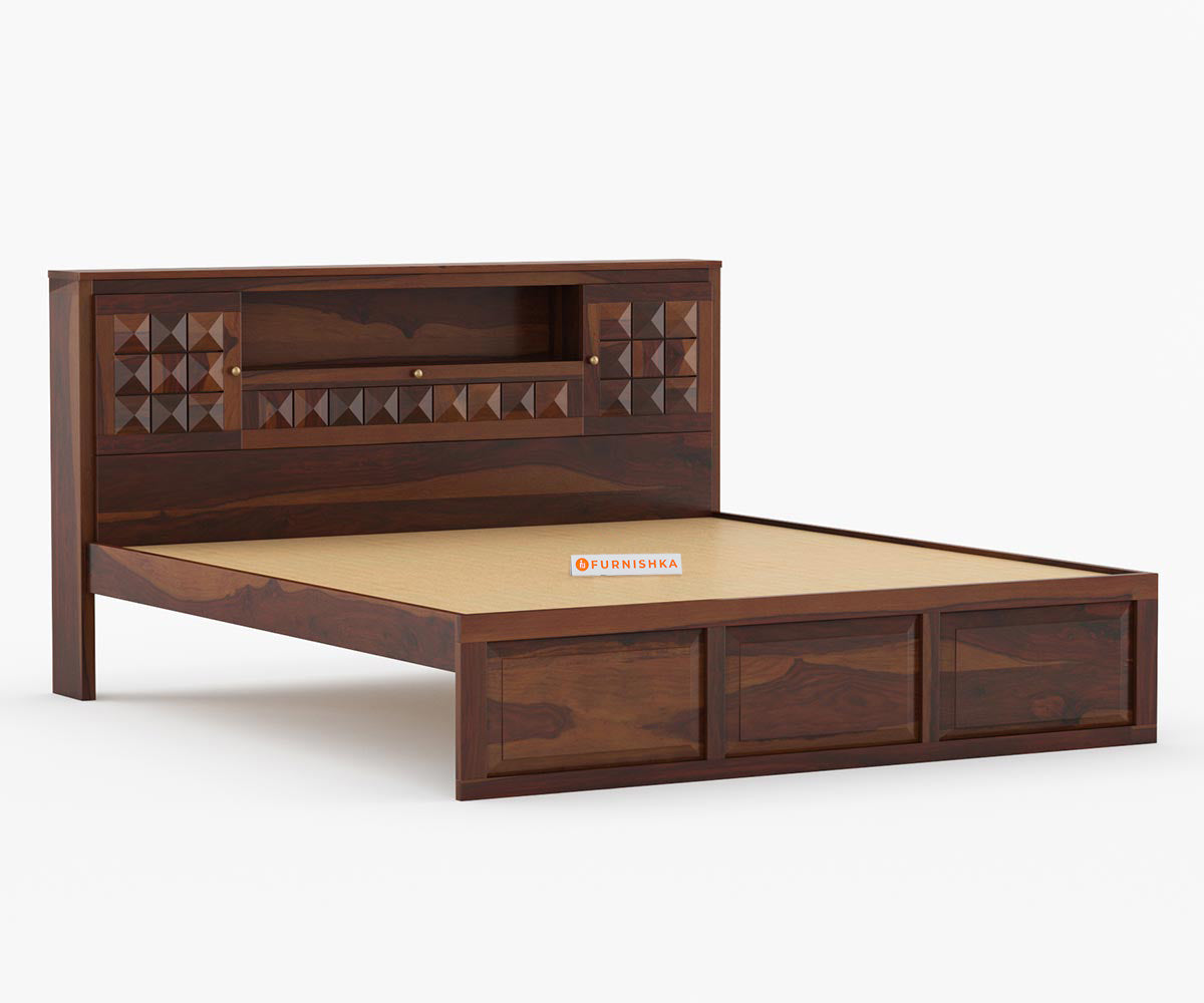 Maverick Sheesham wood With Non Storage Bed - King Size