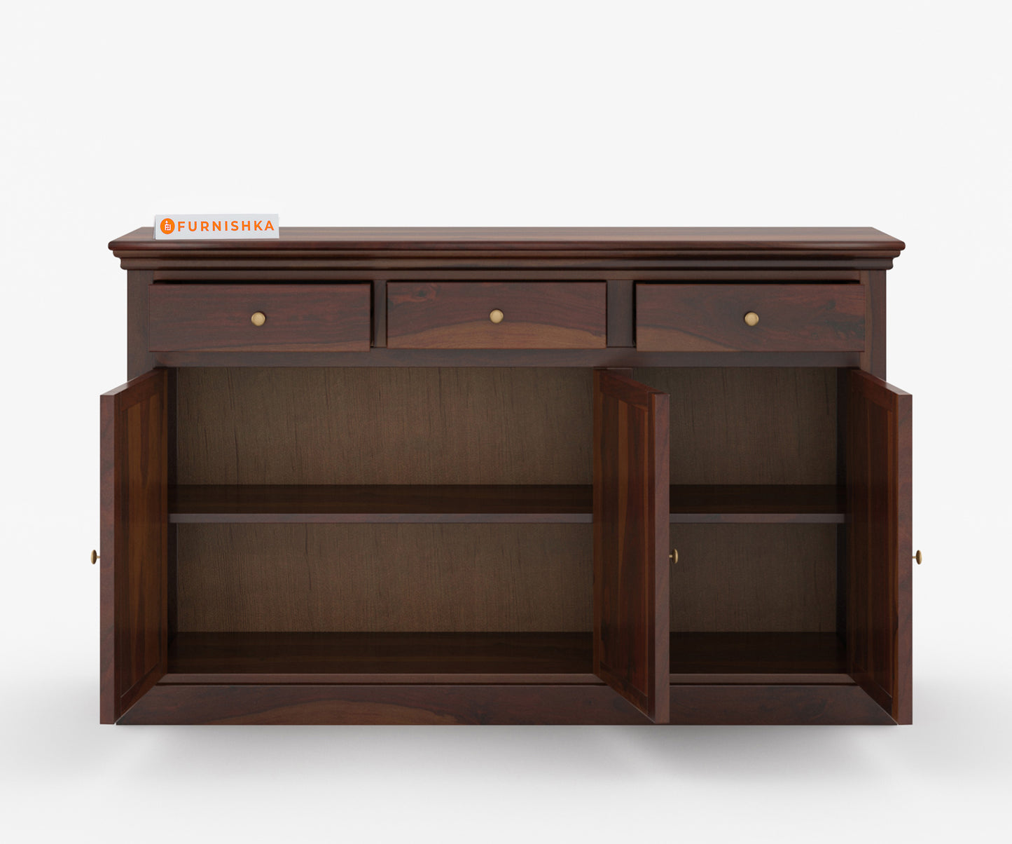 Wizard Sheesham Wood Triple Door Chest of Drawer