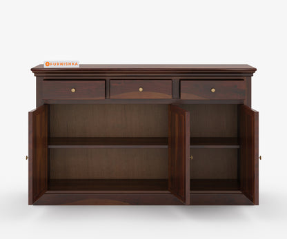 Wizard Sheesham Wood Triple Door Chest of Drawer