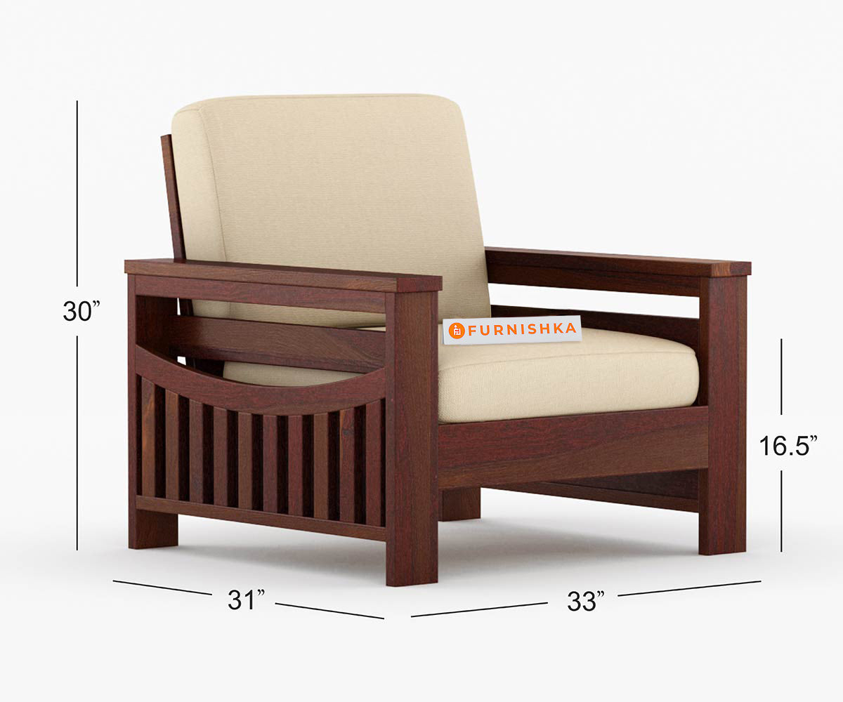 Sereta solid Sheesham Wood Sofa Set